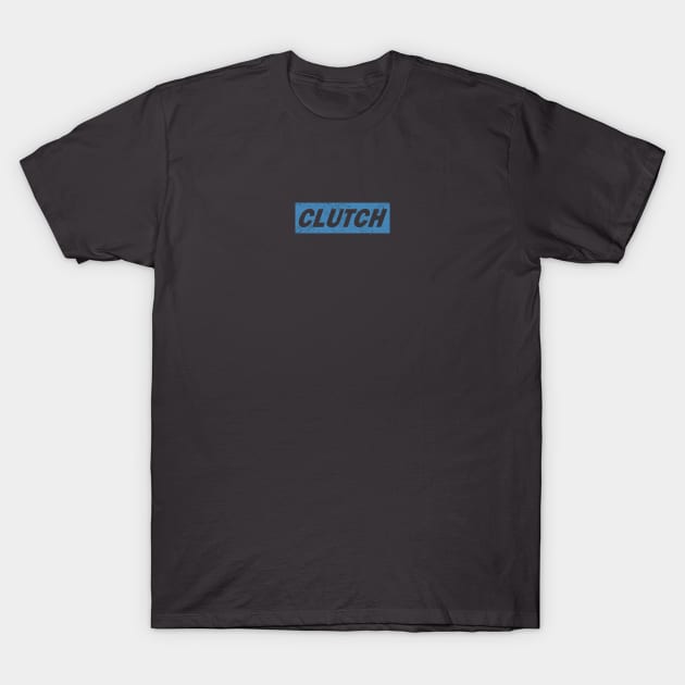 Clutch - distressed box logo T-Shirt by PaletteDesigns